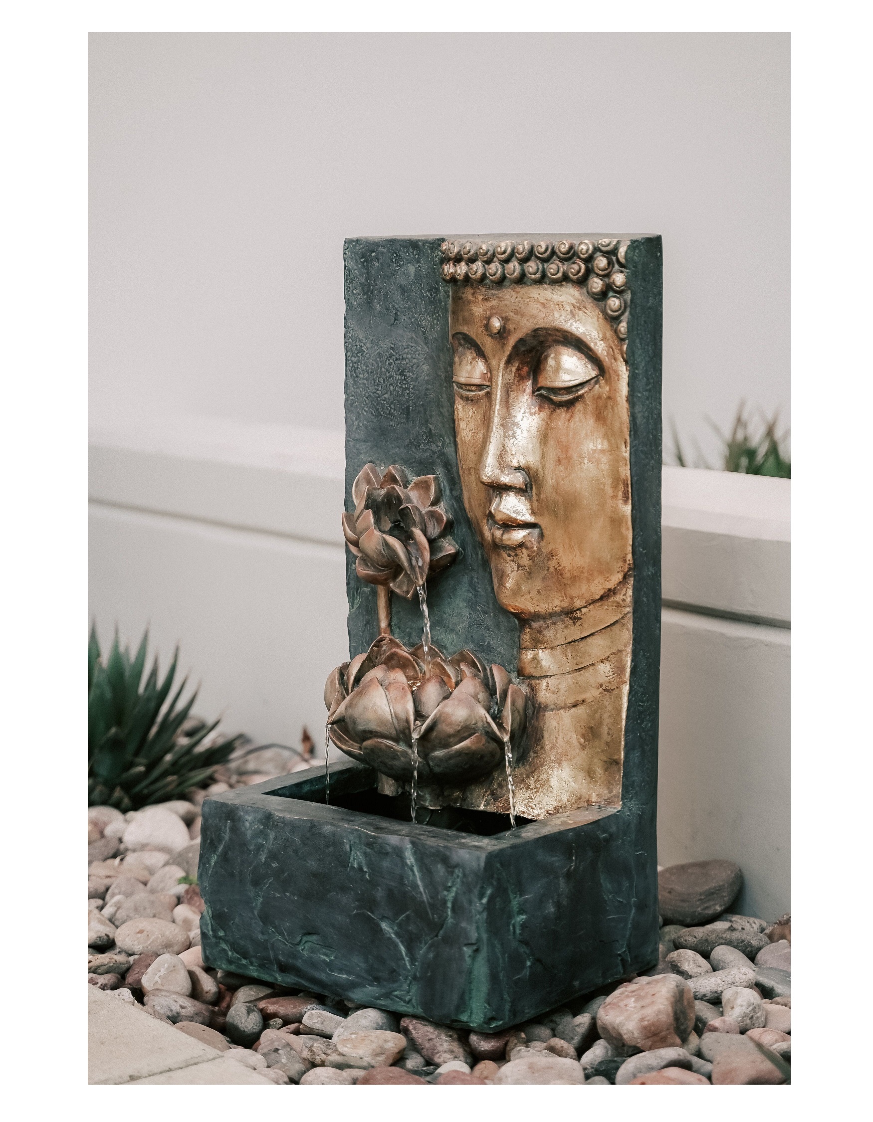 Create a calming oasis with our Buddha fountain collection - meditating Buddhas, cascading waterfalls, lotus designs & more for indoor relaxing décor. Shop Now!