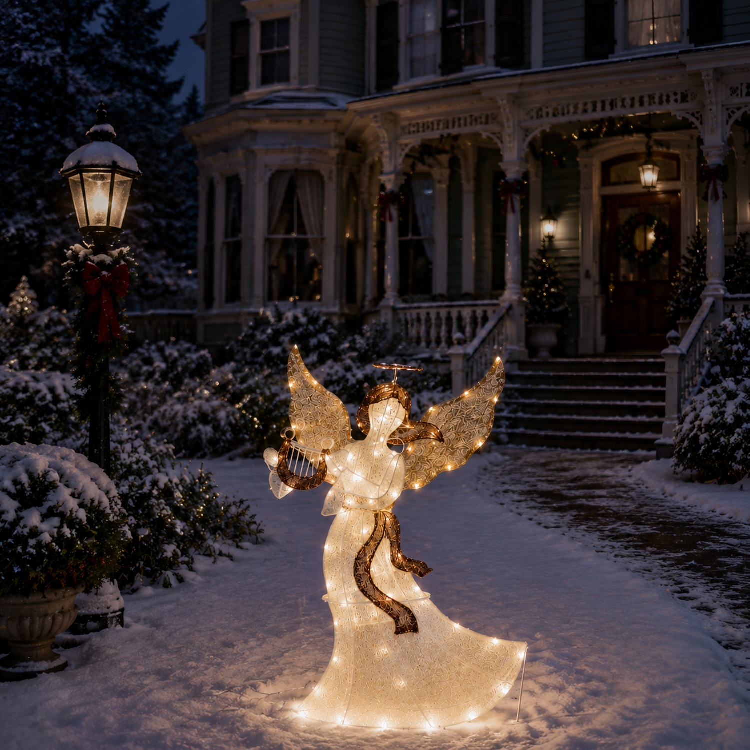 Angels in warm light