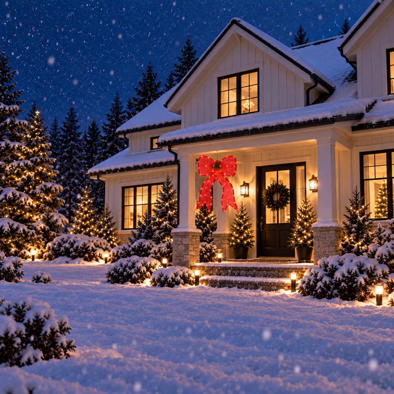 Oversized holiday accents
